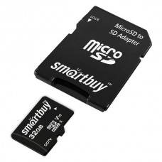 SmartBuy <SB32GBSDCCTV> microSDHC 32Gb Class10 UHS-I V10 + microSD->SD Adapter