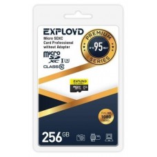 EXPLOYD <EX256GCSDXC10UHS-1-ElU3-w/a-AD> microSDXC 256Gb UHS-I U3 Class10