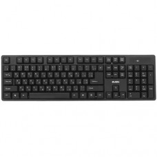Клавиатура SVEN Wireless KB-C2100W Black <USB> 104КЛ, беспроводная