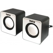 Колонки Dialog Colibri AC-02UP <Black-White> (2x3W, питание от USB)