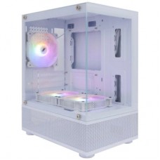 Miditower 1STPLAYER MIKU Mi2-A <Mi2-A-WH-2F1R-W-1F1-W> White MicroATX без БП