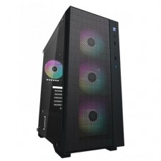 Корпус Deepcool MATREXX 55 MESH V4 без БП, боковое окно (закаленное стекло), 3xARGB LED 140мм вентилятора спереди