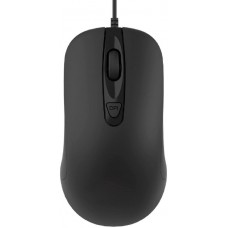 CBR CM 110 Black USB, Мышь офисн., 800/1200/1600/2400 dpi, 4 кн., 1.8 м, резиновое колесо прокрутки