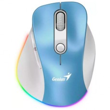 Genius Wireless Bluetooth Mini Ergo 9000S Pro L. Blue (RTL) USB6btn+Roll, беспроводная (31030039401)