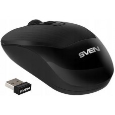 SVEN Wireless Optical Mouse <RX-425W Wireless Black> (RTL) USB 6btn+Roll