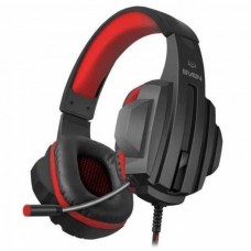 Наушники с микрофоном SVEN AP-G300MV <Black-Red> (с регулятором громкости, шнур 2.2м)