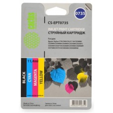 Набор картриджей Cactus CS-EPT0735 Bk/C/M/Y для Epson Stylus C79/90/110,СХ3900/4900/5900/7300/8300/9300