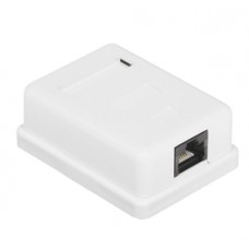 Hyperline <SB1-1-8P8C-C5e-WH> Розетка внешняя RJ-45 кат.5e