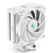 Кулер DeepCool AG400 DIGITAL WH (R-AG400-WHNDMN-G-1) LGA1700/1200/115X/AM5/AM4 (9шт/кор, TDP 220W, PWM, Fan 120mm, 4 тепл. трубки, белый) RET