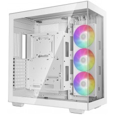 Корпус ATX Без БП Deepcool CH780 WH (R-CH780-WHADE41-G-1) (Tempered Glass, 1xUSB-A 3.2 5Гбит/с, 1xUSB-C 3.2 5Гбит/с, 3x120mm ARGB Fan, HD Audio+Mic, 2x3.5", 3x2.5", VGA MAX 480mm, CPU MAX 132mm, пылевые фильтры) White