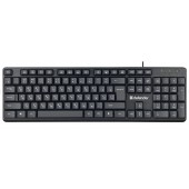 Клавиатура Defender Daily HB-162 (45162) (стандартная для ПК, мембранная, пластик, интерфейс подключения - USB, цвет черный)
