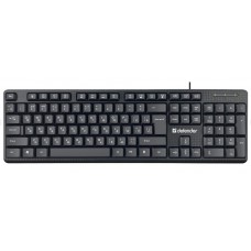 Клавиатура Defender Daily HB-162 (45162) (стандартная для ПК, мембранная, пластик, интерфейс подключения - USB, цвет черный)