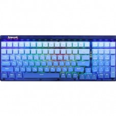 Клавиатура Redragon Garen Pro (71745) (игровая для ПК, механическая, Redragon Purple, ход тактильный, пластик, интерфейс подключения - USB-A/радио/Bluetooth, кириллица: да, цвет прозрачный/синий )