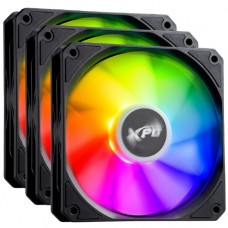 Вентилятор 120mm ADATA XPG VENTO R 120 ARGB PWM (НАБОР 3 в 1)(VENTOR120ARGBPWM3C-BKCWW) (4-pin, PWM, 120x120x25mm, 300-1600об/мин) Black