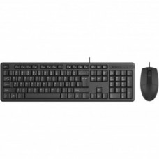 Комплект ПРОВОДНОЙ Клавиатура + мышь A4Tech KR-3330S (черный) (мышь проводная USB (сенсор оптический, 1200 dpi), клавиатура USB, ВЛАГОЗАЩИТА, длина провода 1.5м)