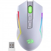Мышь Redragon Trident (71864) (полноразмерная игровая мышь, проводная USB Type-A/беспроводная радио/беспроводная Bluetooth, сенсор оптический 8000 dpi, 7 кнопок, колесо с нажатием, цвет белый