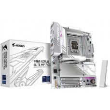 MB Gigabyte B860 AORUS ELITE WIFI7 ICE (B860 A ELITE WF7 ICE) Soc-1851 (B860) 3xPCI-Ex16 3xM.2 2.5GbE LAN WiFi 7 BT 5.4 3xARGB+RGB RAID 0/1/5/10 4xDDR5 9200MHz+ Type-C+DP+HDMI+HDMI(front) ATX RTL