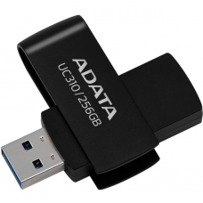 USB3.2 256Gb ADATA UC310 (UC310-256G-RBK) USB 3.2 Type-A, пластик, поворотный разъем, черный
