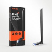 Wi-Fi USB адаптер TENDA U10 (AC650, Wi-Fi 5) высокого усиления