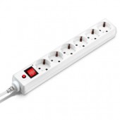 Сетевой фильтр BURO 600SH-16-5-W 5м (6 розеток) белый