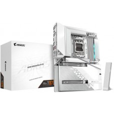 MB Gigabyte X870 AORUS STEALTH ICE (X870 A STEALTH ICE) Soc-AM5 (X870) 2xPCI-Ex16 4xM.2 5GbE LAN WiFi 7 BT 5.3 3xARGB+RGB RAID 0/1 4xDDR5 8200MHz+ HDMI+2xUSB Type-C ATX White RTL