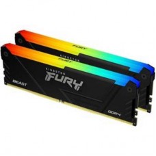 DDR4 64Gb KiTof2 PC-21300 2666MHz Kingston FURY Beast RGB (KF426C16BB2AK2/64) Black CL16 1.2V RTL