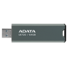 USB3.2 64Gb ADATA UE720 (UE720-64G-CGY/BK) USB 3.2 Type-A, пластик, выдвижной механизм, серый/черный)