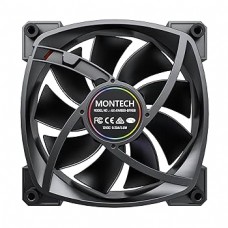 Вентилятор 140mm Montech AX140 PWM (MNT-AX140-B) / 4pin PWM / 140x140x25mm HDB / 800-1600rpm / Black