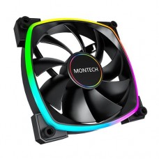 Вентилятор 140mm Montech AX140 PWM (MNT-AX140-W) / 4pin PWM / 140x140x25mm HDB / 800-1600rpm / Black