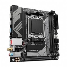 MB Gigabyte A620I AX Soc-AM5 (A620) PCI-Ex16 PCI-Ex1 M.2 2.5GbE Wi-Fi 6E BT 5.3 LAN ARGB+RGB RAID 0/1 2xDDR5 6400MHz+ HDMI+DP mini-ITX RTL