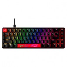 Клавиатура HyperX Alloy Origins 65 (4P5D6AAABA) (игровая для ПК, механическая, HyperX Red, ход линейный, полностью металлическая, интерфейс подключения - USB-A, подсветка, кириллица: да, цвет черный)