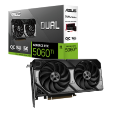 Видеокарта ASUS GeForce RTX 5060 Ti Dual OC Edition 16GB GDDR6 DUAL-RTX5060TI-O16G) (16GB, GDDR7, 128 bit) RTL