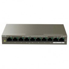 Коммутатор Tenda TEF1110P-8-102W (8 x PoE 100Mbit, 2 x 1Gbit Uplink, 99W) Unmanaged