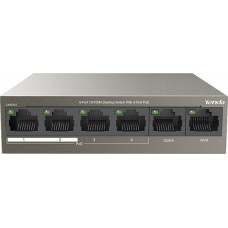 Коммутатор Tenda TEF1106P-4-63W (4 x PoE 100Mbit, 2 x 100Mbit Uplink, 63W) Unmanaged