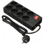 Сетевой фильтр BURO 800SH-1.8-B 1,8м (8 розеток) черный