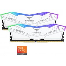 DDR5 32Gb KiTof2 PC-48000 6000MHz Team T-Force Delta RGB (FF4D532G6000HC28ADC01) CL28-36-36-76 White