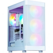 Корпус ATX Без БП Zalman i4 (Боковое окно-MESH сетка,1xUSB 2.0, 2xUSB-A 3.2 5Гбит/с, 6x120mm FAN, HD Audio+Mic, VGA MAX 320mm, CPU MAX 170mm, пылевые фильтры) White