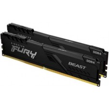 Оперативная память DDR-4 16GB (2x8GB) PC-25600 Kingston FURY Beast KF432C16BBK2 16WP