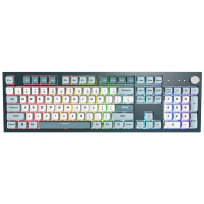 Клавиатура Montech MKey Freedom (MK105FR) / игровая / механическая / Gateron G Pro 2.0 Red - линейные свитчи 50гр. / пластик - PBT / MDA профиль кейкапов / регулируемая RGB (18 режимов) / подключение USB-A / тихий клик / 107 клавиш (полноразмерная)