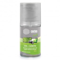 Чистящий набор (салфетки + гель) Cactus CS-S3004E для экранов и оптики 200мл