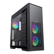 Корпус ATX Без БП GameMax MASTER 2 (Tempered Glass, 2xUSB 3.0, 2xUSB 2.0, 1хType-C, Combo Audio, 3x120mm(FN-12Rainbow-C9,Fan included), 1x120mm (FN-12Rainbow-C9 Fan included), VGA MAX 420mm, CPU MAX 170mm, пылевые фильтры) Black