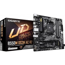 MB Gigabyte B550M DS3H AC R2 Soc-AM4 (B550) 2xPCI-Ex16 PCI-Ex1 2xM.2 Wi-Fi AC 3168 4xDDR4 4733MHz+ DVI-D+HDMI mATX RTL
