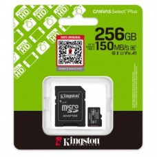 Карта памяти MicroSDXC Kingston Canvas Select Plus 256GB SDCS3 256GB (с адаптером)