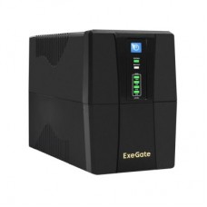 Источник бесперебойного питания ExeGate Power Back BNB-1000.LED.AVR.2SH.RJ.USB EX292786RUS